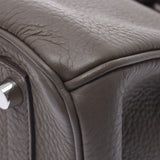 HERMMES爱马仕巴金30乙烷银金属零件O刻印（2011年左右）女士三丽英克里曼斯手提包AB等级二手银藏