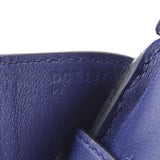 Hermes Hermes Burkin 30拍摄蓝色脚踝银色括号D刻（2019年左右）女士Swift / Epson Handbag New Sanko