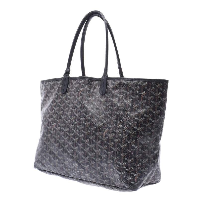 Goyard Goyard Saint Lui PM Handbag Black Unisex PVC / Leather Tote Bag B Rank Used Sinkjo