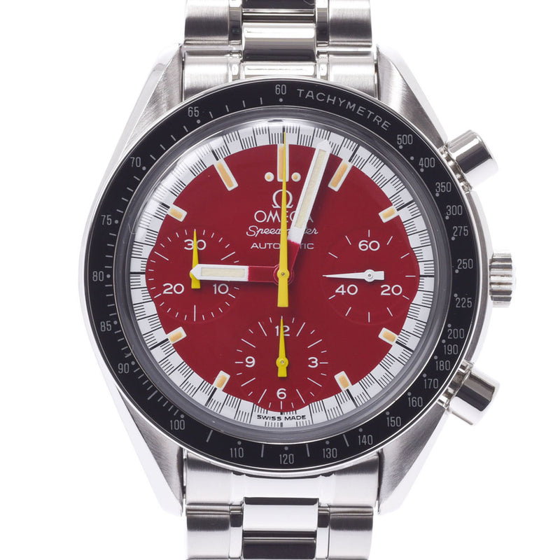 Omega Omega Speed ​​Master Schumacher 3510.61 Men SS Watch Automatic Wound Red Definite A-Rank Used Silgrin