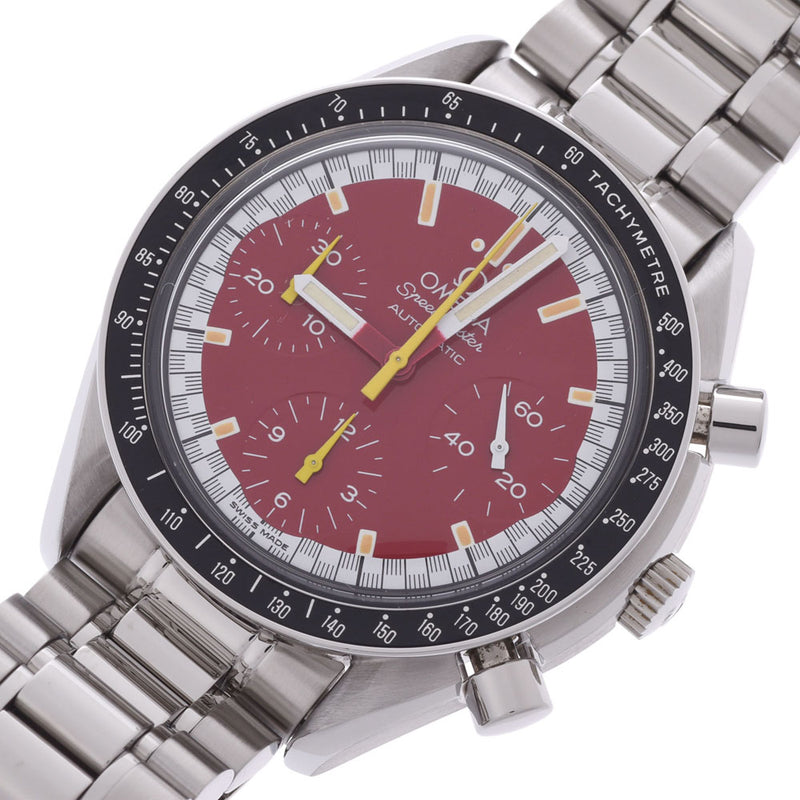 Omega Omega Speed ​​Master Schumacher 3510.61 Men SS Watch Automatic Wound Red Definite A-Rank Used Silgrin