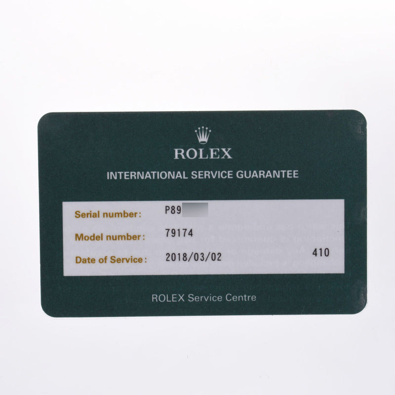 ROLEX ロレックス デイトジャスト 10Pダイヤ 79174G レディース WS/SS 腕時計 自動巻き 白文字盤 Aランク 中古 銀蔵