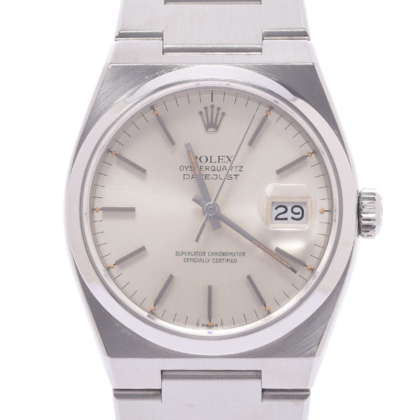 ROLEX ロレックス オイスタークォーツ 17000 メンズ SS 腕時計 クオーツ シルバー文字盤 Aランク 中古 銀蔵