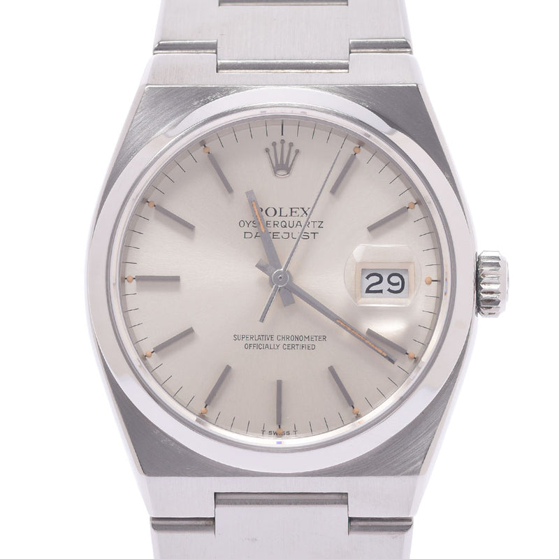 ROLEX Rolex Oyster Quartz 17000 Men's SS Watch Quartz Silver Shaver A-Rank Used Sinkjo