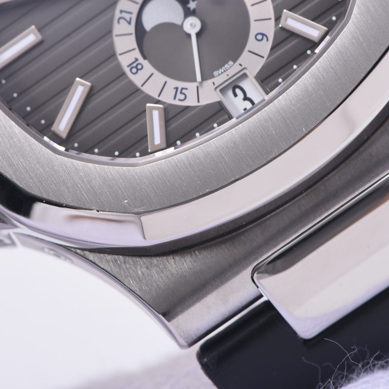 【現金特価】PATEK PHILIPPE パテックフィリップ ノーチラス 新品ベルト 5726A-001 メンズ SS/革 腕時計 自動巻き 黒文字盤 Aランク 中古 銀蔵
