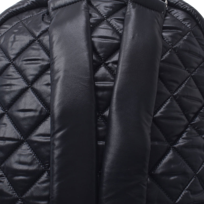Chanel Chanel Matrass Coco Cocon Backpack Black Women's Nylon / Leather Rucks Day Pack A-Rank Used Silgrin