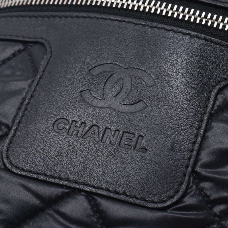 Chanel Chanel Matrass Coco Cocon Backpack黑色女士尼龙/皮革Rucks Day Pack A-Rank使用Silgrin