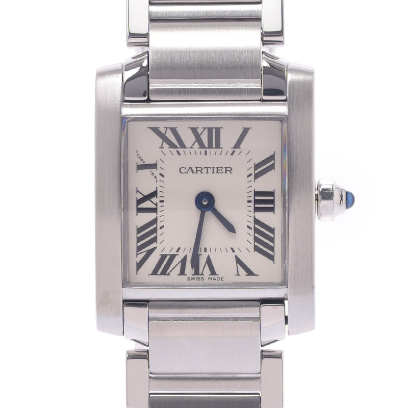 Cartier Cartier Tank Française SM Women's SS Watch Quartz Ivory Character A-Rank Used Silgrin