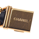 CHANEL シャネル プルミエール サイズL H0001 レディース GP/革 腕時計 クオーツ 黒文字盤 Aランク 中古 銀蔵