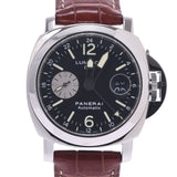 OFFICINE PANERAI オフィチーネパネライ ルミノール GMT PAM00088 メンズ SS/革 腕時計 自動巻き 黒文字盤 Aランク 中古 銀蔵