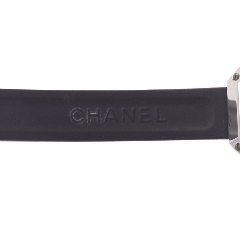 CHANEL Chanel Premiere 4P Diamond Bezel Diamond H2434 Women's SS / Rubber Watch Quartz Black Table A-Rank Used Sinkjo