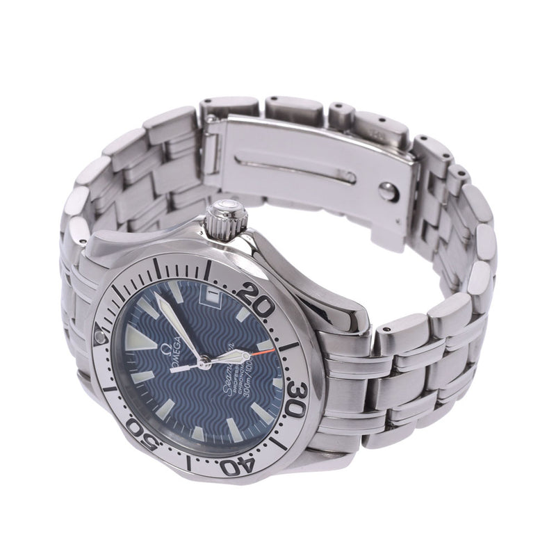 OMEGA Omega Seamaster Professional 300 2253.80 Men SS Watch Automatic Rolling Blue Characters A-Rank Used Silgrin