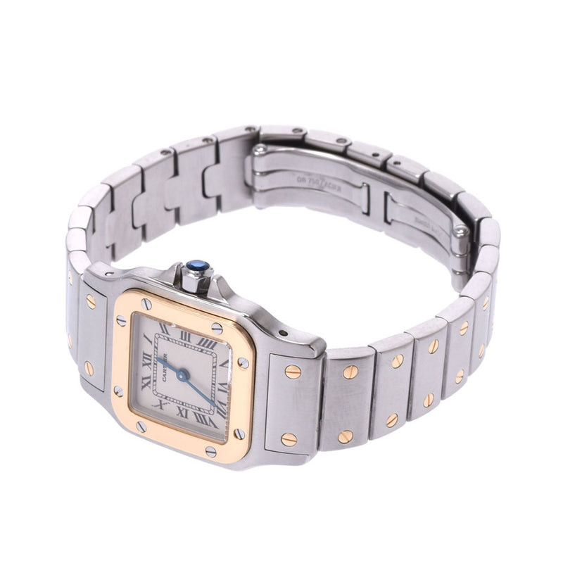 Cartier Santos Garth SM ladies YG / SS Watch automatic Ivory