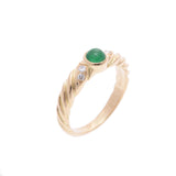 Other adler Adler Emerald 0.398ct Diamond, No. 13, Ladies, 13 K18YG Rings A Rank, Class A Rank, Used Ginzo.