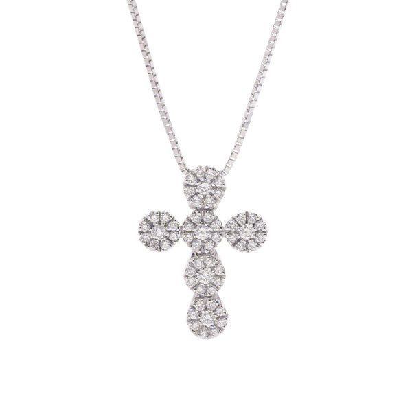 Damiani Damiani Crystal Dialcross 20009882 Unisex K18WG / Diamond Necklace A-Rank Used Silgrin