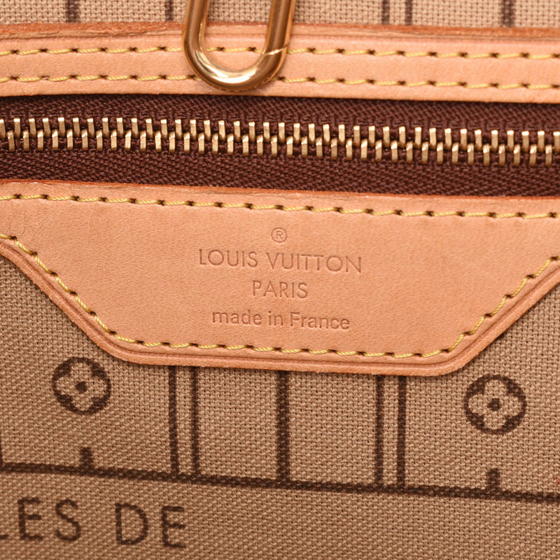 Louis Vuitton Louis Vuitton Monogram从不全毫米棕色M40156男女皆宜音乐帆布手提包B等级使用水池