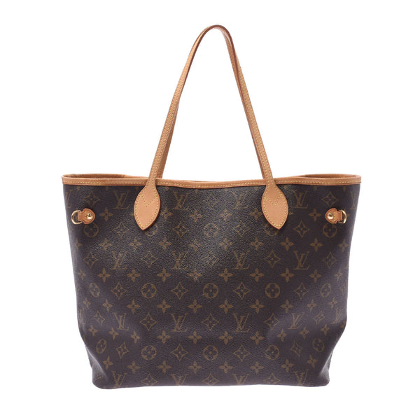 Louis Vuitton Louis Vuitton Monogram Never Full MM Brown M40156 Unisex Monogram Canvas Tote Bag B Rank Used Sinkjo