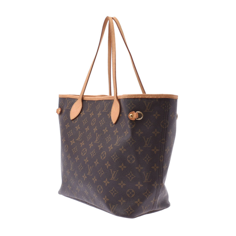 Louis Vuitton Louis Vuitton Monogram从不全毫米棕色M40156男女皆宜音乐帆布手提包B等级使用水池