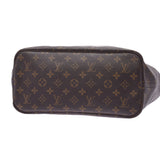 Louis Vuitton Louis Vuitton Monogram从不全毫米棕色M40156男女皆宜音乐帆布手提包B等级使用水池