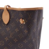 Louis Vuitton Louis Vuitton Monogram从不全毫米棕色M40156男女皆宜音乐帆布手提包B等级使用水池