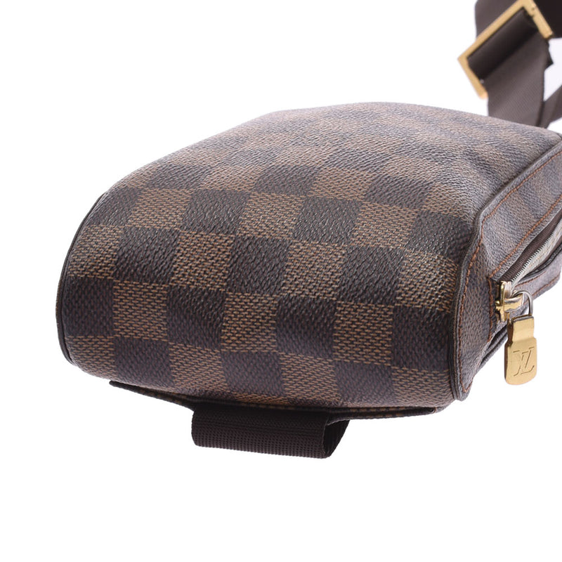 LOUIS VUITTON路易威登Damier Jeronimos腰包棕色N51994男女皆宜的Damier帆布肩背包AB等级二手Ginzo