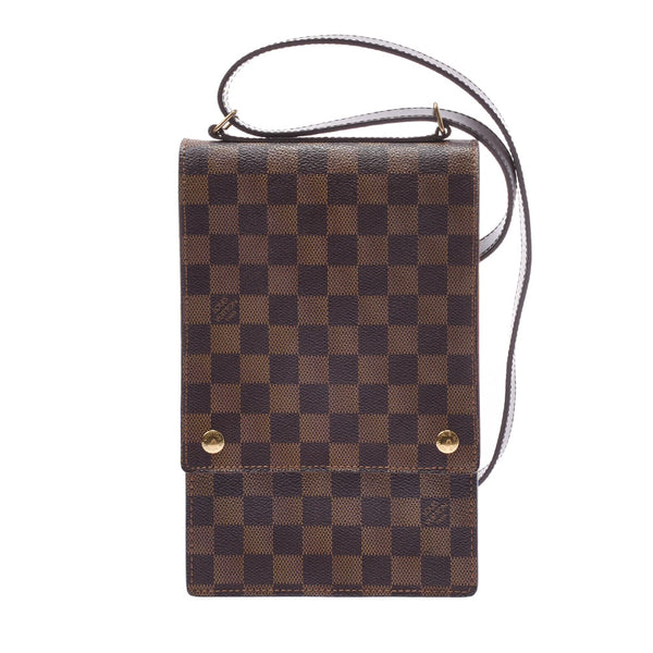 Louis Vuitton Louis Vuitton Damee Port Bello Brown N45271 Women's Dumie Campba Silver Bag AB Rank Used Silgrin