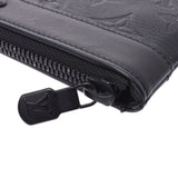 路易威登路易威登Monogram Shadow Pochette Discovery PM Black M62903男女皆宜的皮革离合器袋A-Rank使用水池