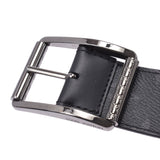 Louis Vuitton Louis Vuitton Eclipse Santure Leverso 95cm Black / Gray M9044T Men's Leather Belt A-Rank Used Sinkjo