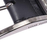 Louis Vuitton Louis Vuitton Eclipse Santure Leverso 95cm Black / Gray M9044T Men's Leather Belt A-Rank Used Sinkjo