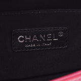 CHANEL シャネル ボーイシャネル チェーンショルダーバッグ ピンク シルバー金具 レディース エナメル ショルダーバッグ ABランク 中古 銀蔵