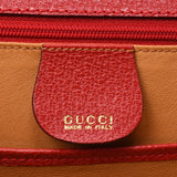 Gucci Gucci Bamboo 2way包红色女性皮革/竹手袋A级二手硅牛