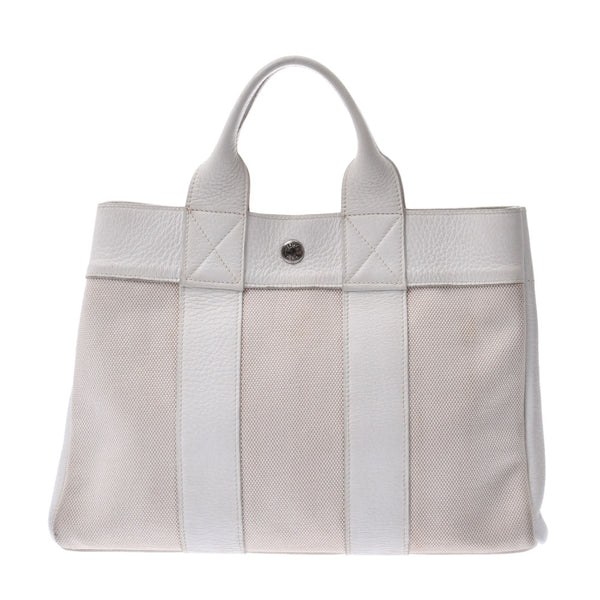 Hermes Hermes Fooltu PM White□G刻（2003年左右）男女皆宜的皮革/ TWARU ASH TOTE BAG AB排名使用水池