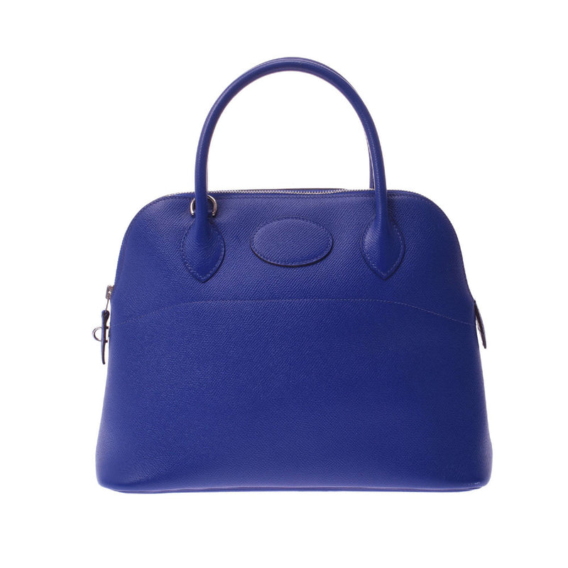 Hermes Hermes Bolid 31 2way Bag Blue Electric Silver Fittings □ P Engraved (around 2012) Ladies Voepson Handbags AB Rank Used Sinkjo
