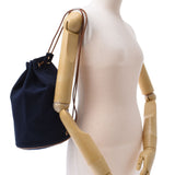 赫尔梅斯爱马普罗米米尔蓝色中性帆布/皮革挎包B级二手银藏