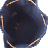 赫尔梅斯爱马普罗米米尔蓝色中性帆布/皮革挎包B级二手银藏