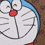 Gucci Gucci Doraemon协作GG Pattern Goldeau / Brown 625216女装GG Sprim Canvas皮革单肩包A-Rank使用Silgrin