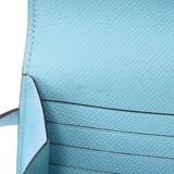 Hermes Hermes Kelly钱包蓝色Atur Silver Bracket T雕刻（2015年左右）UniSEX Vauepson Long Rust B等级使用Silgrin