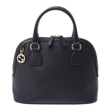 GUCCI Gucci 2way bag outlet black 449662 Women's calf handbags A rank used Silgrin