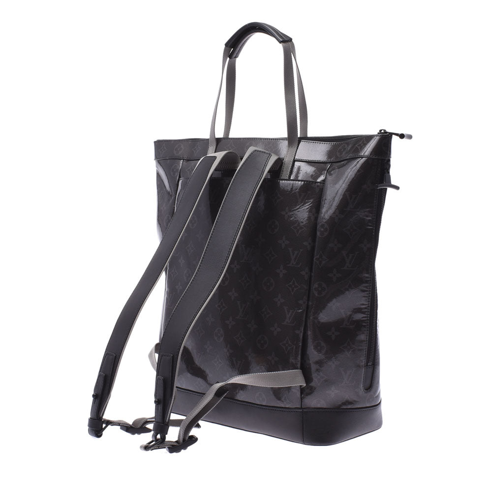 LOUIS VUITTON ルイヴィトン エクリプスグレーズ ジップトート 2WAY 伊勢丹ポップアップ限定 黒 M43900 メンズ PVC/レザー  リュック・デイパック Aランク 中古 - Glamourland