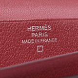 Hermes Hermes Beams Flare Rosewood Silver Bracket □ P Engraving (around 2012) Unisex Aligator Long Wallet B Rank Used Silgrin