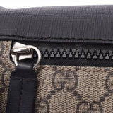 GUCCI Gucci GG Scrim West Bag Beige / Black 450946 Unisex PVC Body Bag A-rank used Silgrin