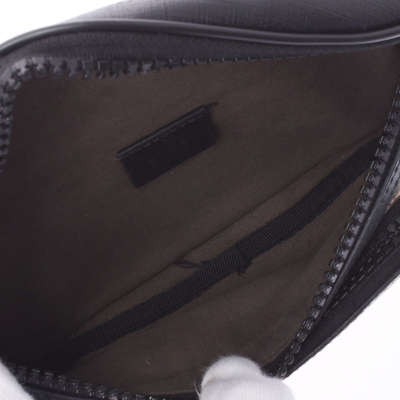Gucci Gucci GG稀纹纤维西袋米色/黑色450946男女皆宜的PVC车身袋A-Rank使用了Silgrin