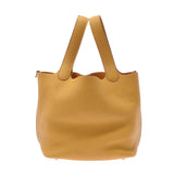 Hermes Hermes Picon Lock MM Jeane Aim Bull Gold Bracket C刻（2018年左右）女式三重纤维手提包未使用的Silgrin