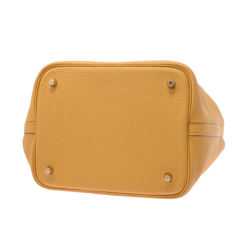 Hermes Hermes Picon Lock MM Jeane Aim Bull Gold Bracket C刻（2018年左右）女式三重纤维手提包未使用的Silgrin