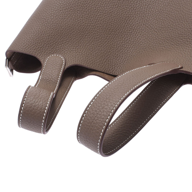 Hermes Hermes Picon Tone Rock MM eThoup Silver Fittings y刻（2020年）女士Triyo克莱默手提包新的银杏