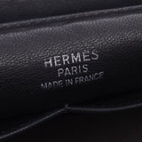 Hermes Hermes偏航袋黑色银色支架女士皮革单肩包AB排名使用过Silgrin