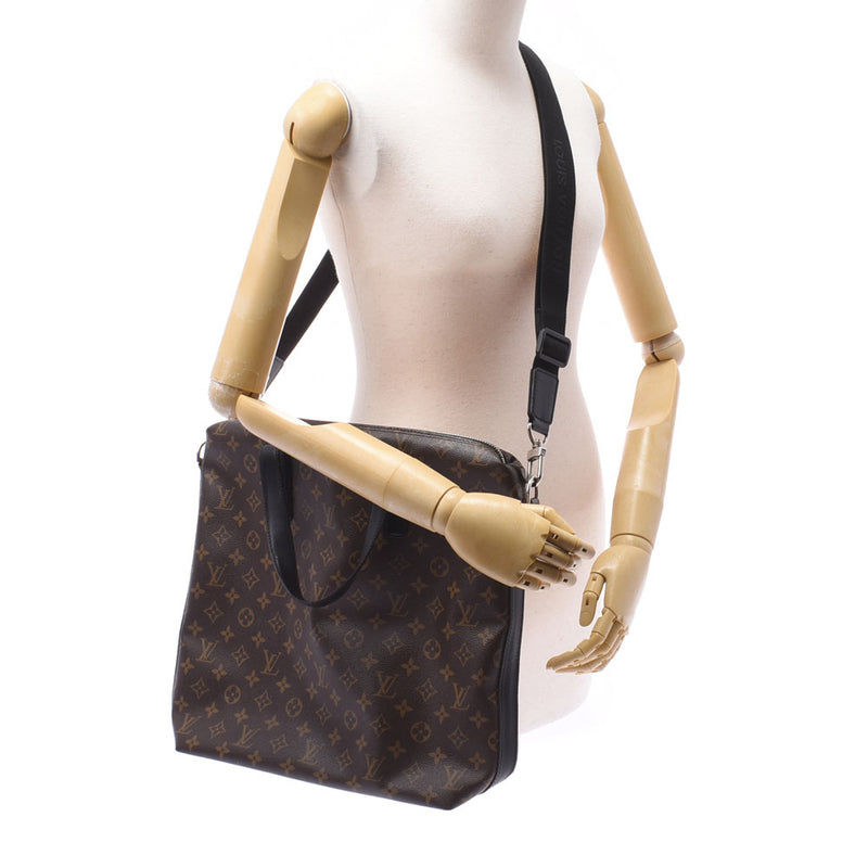 Louis Vuitton Louis Vuitton Monogram Makasa Davis 2WAY Bag Brown / Black M56708 Menogram Canvas Tote Bag AB Rank Used Sinkjo