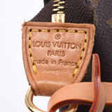 LOUIS VUITTON Monogram Pochette附件棕色M51980女士Monogram帆布附件袋A级二手Ginzo