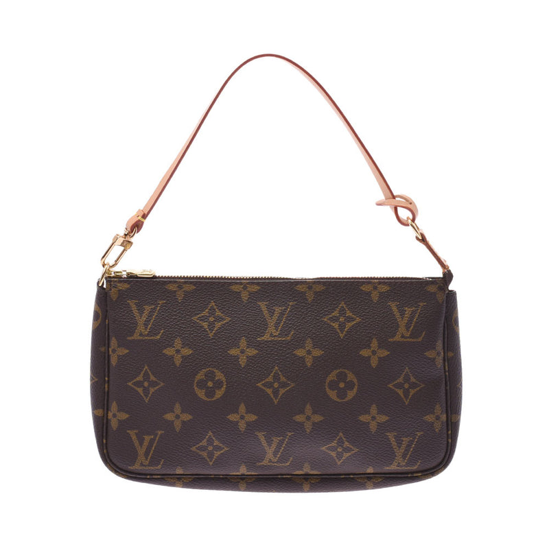 LOUIS VUITTON ルイヴィトン モノグラム ポシェット アクセソワール ブラウン M51980 レディース モノグラムキャンバス アクセサリーポーチ Aランク 中古 銀蔵