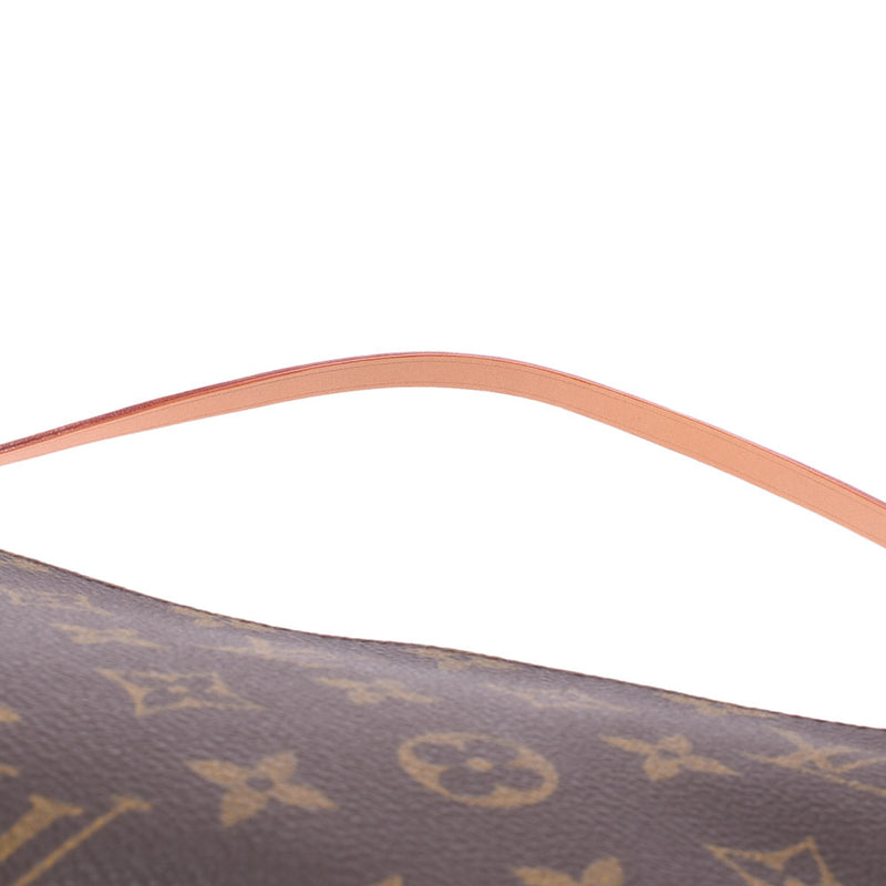 LOUIS VUITTON Monogram Pochette附件棕色M51980女士Monogram帆布附件袋A级二手Ginzo